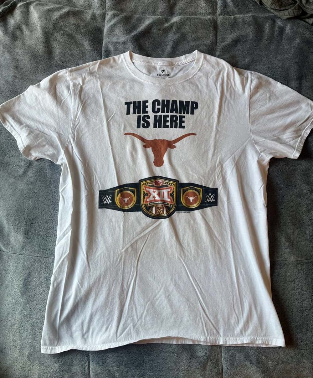 Fanatics Texas Longhorns 2023 Big 12 Champions T-Shirt Size XL White